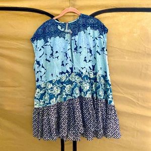 Free People sheer sleeveless tunic